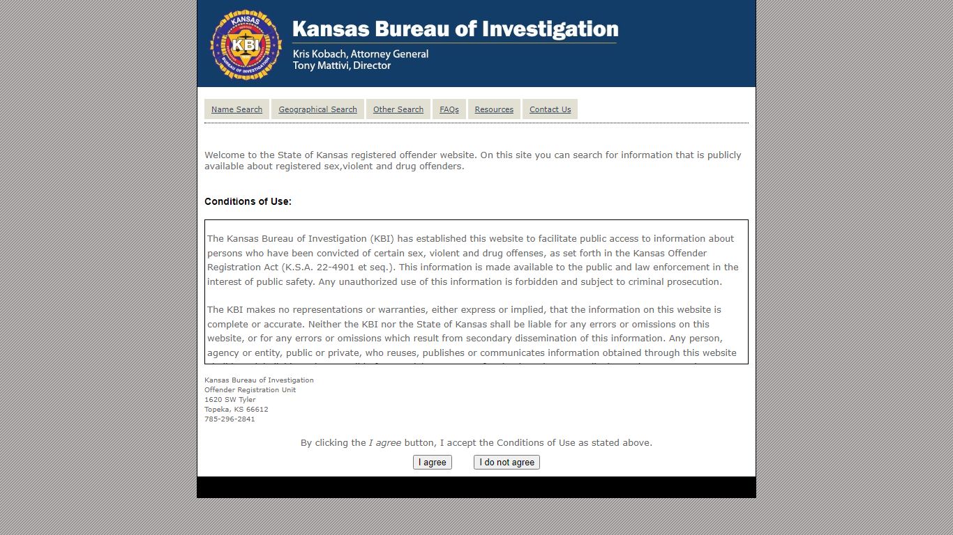 Public Offender Registry - Kansas.gov